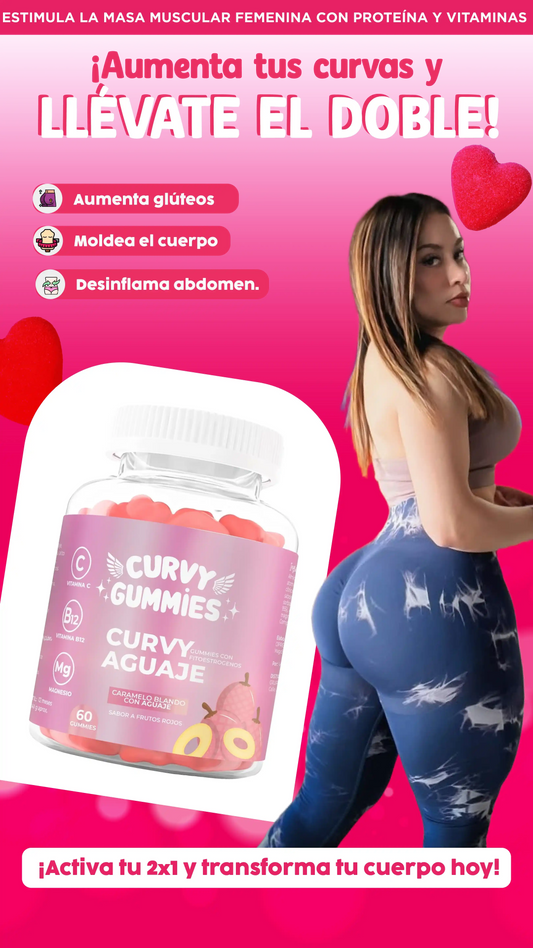 Curvy Gummies | Moldea tu cuerpo y llévate el doble